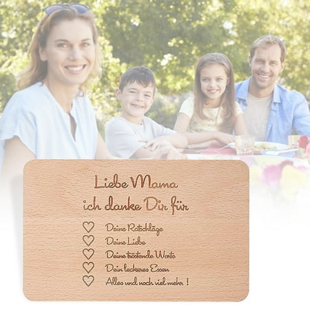 Wooden Breakfast Board Cheese Board With Carved Mother s Words
