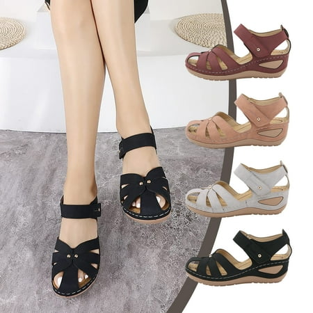 Cethrio Womens Summer Comfort Flats Sandals- on Clearance Classical Hollow Wide Width Wine Dressy Sandals/ Slides Size 9
Cethrio Womens Summer Comfort Flats Sandals- on Clearance Classical Hollow Wide Width Wine Dressy Sandals/ Slides Size 9