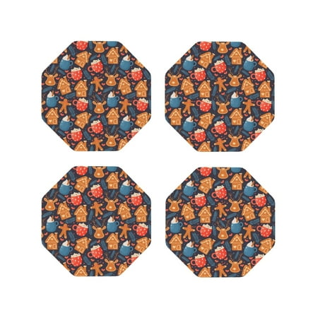 Honeii Snowman house leaf Print Leather Coaster Set of 4 Ideal for Safeguarding Your Furniture from Drinks Spills and Effortless Cleanup-Octagon
Honeii Snowman house leaf Print Leather Coaster Set of 4 Ideal for Safeguarding Your Furniture from Drinks Spills and Effortless Cleanup-Octagon