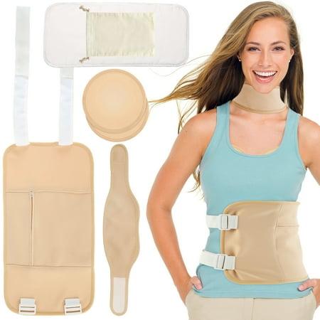 Pcapzz 5Pcs Neck Waist Oil Pack Set with Chest Pad Reusable Oil Wrap Mess-Free Oil Pack Wrap with Adjustable Tape Comfortable Oil Pack for Neck Waist
Pcapzz 5Pcs Neck Waist Oil Pack Set with Chest Pad Reusable Oil Wrap Mess-Free Oil Pack Wrap with Adjustable Tape Comfortable Oil Pack for Neck Waist