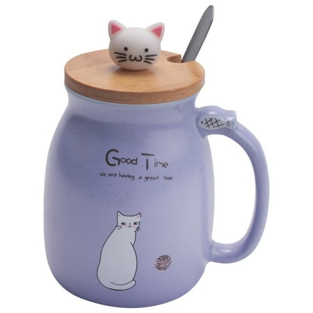 New sesame cat heat-resistant cup color cartoon with lid cup kitten milk coffee ceramic mug children cup office gifts(blue)
New sesame cat heat-resistant cup color cartoon with lid cup kitten milk coffee ceramic mug children cup office gifts(blue)