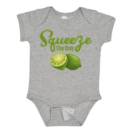 Inktastic Lime Squeeze the Day Gift Baby Boy or Baby Girl Bodysuit