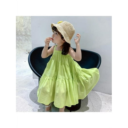 Girls Sleeveless Hanky Hem Dress Dress Princess Beach Party Sunmmer Pure Skirt 1-7T
Girls Sleeveless Hanky Hem Dress Dress Princess Beach Party Sunmmer Pure Skirt 1-7T