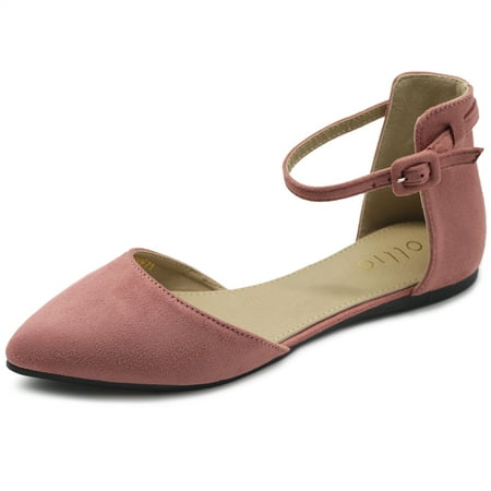 Ollio Women s Shoes Faux Suede Ankle Straps D Orsay Pointed Toe Ballet Flats ZY00F71
Ollio Women s Shoes Faux Suede Ankle Straps D Orsay Pointed Toe Ballet Flats ZY00F71