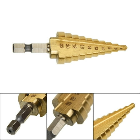 15Pcs Set High Speed Steel Nitrogen Black Hex Shank Twist Drill Bits 3mm 4mm 5mm