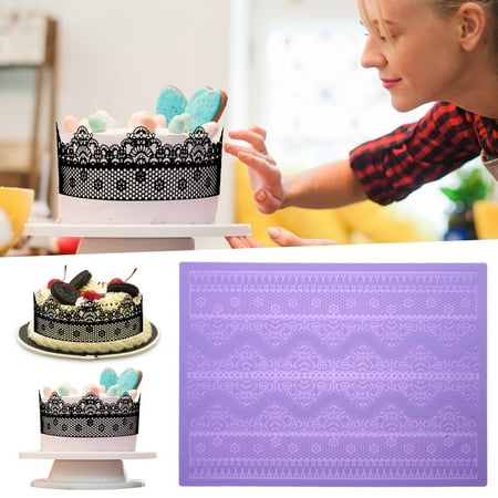 WEPRO Fondant Lace Silicone Lace Silicone Shape Border Decoration Fondant Impression Pad Purple Chocolate Candy Candy Craft Candy Cupcakes
WEPRO Fondant Lace Silicone Lace Silicone Shape Border Decoration Fondant Impression Pad Purple Chocolate Candy Candy Craft Candy Cupcakes