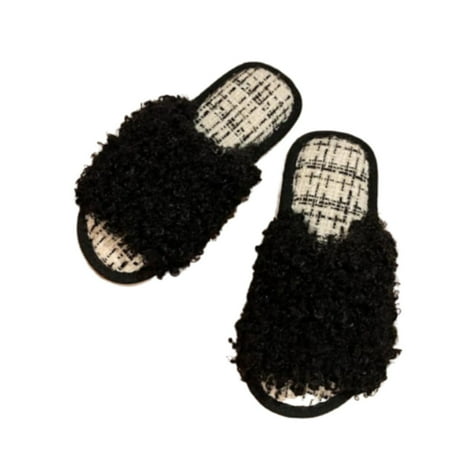 Lovskoo 2024 Fuzzy Slippers for Women Winter Furry Slippers Indoor and Outdoor Curly Home Bedroom Warm Fluffy Slippers Black
Lovskoo 2024 Fuzzy Slippers for Women Winter Furry Slippers Indoor and Outdoor Curly Home Bedroom Warm Fluffy Slippers Black