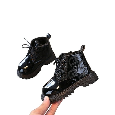 Fangasis Unisex Kids Combat Boot Lace Up Ankle Boots Side Zipper Short Bootie Girls Boys Winter Shoes School Comfort Lug Sole Booties Black with Plush Lined 6.5C
Fangasis Unisex Kids Combat Boot Lace Up Ankle Boots Side Zipper Short Bootie Girls Boys Winter Shoes School Comfort Lug Sole Booties Black with Plush Lined 6.5C