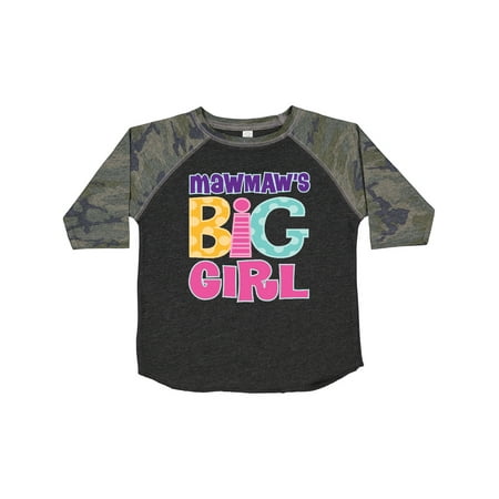 Inktastic MawMaw s Big Girl Gift Toddler Toddler Girl T-Shirt