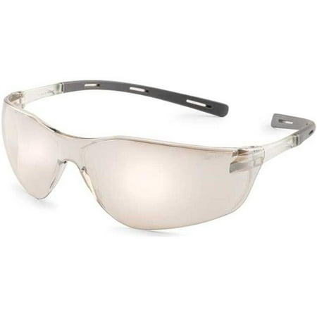 Gray & Clear Mirror Temple Ellipse Safety Glasses