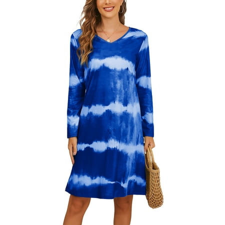 Women Stripe Nightshirt Long Sleeve V Neck Casual Nightgown Loose Pajamas Sleep Dress
Women Stripe Nightshirt Long Sleeve V Neck Casual Nightgown Loose Pajamas Sleep Dress