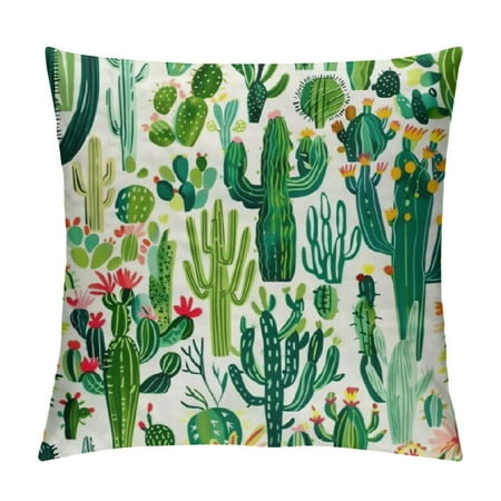 Fenyluxe Cactuses Greenery Throw Pillow Covers Couch Cushion for Bedroom Sofa High-Quality 1PC 20x20in
Fenyluxe Cactuses Greenery Throw Pillow Covers Couch Cushion for Bedroom Sofa High-Quality 1PC 20x20in
