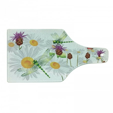 Dragonfly Cutting Board Daisy Flower Field with Chamomile and Butterflies Grassland Nature Design Tempered Glass Cutting and Serving Board Wine Bottle Shape Fern Green White by Ambesonne
Dragonfly Cutting Board Daisy Flower Field with Chamomile and Butterflies Grassland Nature Design Tempered Glass Cutting and Serving Board Wine Bottle Shape Fern Green White by Ambesonne