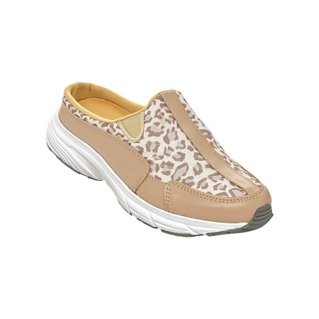 AmeriMark Women s Adult Myla Clog Casual Shoes Lt Leopard 10 Wide US Women