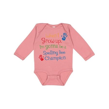 Inktastic Spelling Bee Champion Future Boys or Girls Long Sleeve Baby Bodysuit
Inktastic Spelling Bee Champion Future Boys or Girls Long Sleeve Baby Bodysuit