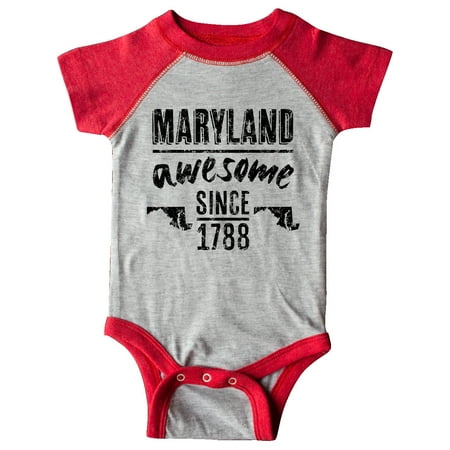 Inktastic Maryland Awesome Since 1788 Gift Baby Boy or Baby Girl Bodysuit