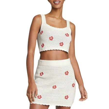 Qiylii Ladies Summer Knitted Leisure Clothes Set Colorful Stripes/Flower Pattern U-neck Sleeveless Lace Camisole + High Waist Short Skirt
Qiylii Ladies Summer Knitted Leisure Clothes Set Colorful Stripes/Flower Pattern U-neck Sleeveless Lace Camisole + High Waist Short Skirt