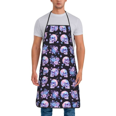 Adjustable Bib Apron - flower Skull rose Waterdrop Resistant Cooking Apron Kitchen Aprons for Men Women 
Adjustable Bib Apron - flower Skull rose Waterdrop Resistant Cooking Apron Kitchen Aprons for Men Women