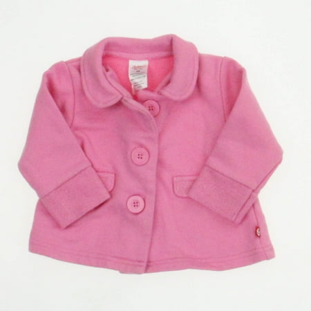Pre-owned Zutano Girls Pink Jacket size: 6 Months