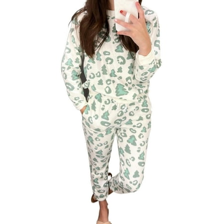 Loalirando Women Christmas Pajamas Set Long Sleeve Round Neck Family Loungewear Nightwear
Loalirando Women Christmas Pajamas Set Long Sleeve Round Neck Family Loungewear Nightwear