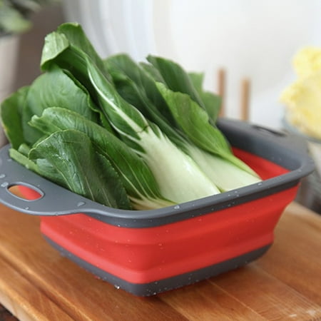 Egdank Foldable Fruit Strainer Food-Grade Plastic Square Vegetable Washing Basket Space-Saving Folding Colander Collapsible Fruit Drainer
Egdank Foldable Fruit Strainer Food-Grade Plastic Square Vegetable Washing Basket Space-Saving Folding Colander Collapsible Fruit Drainer