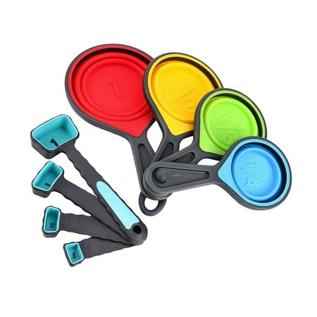 Hi FANCY 8 Pcs Bake Measuring Cups Measuring Spoons Set Collapsible Measuring Cups Kitchen Set for Dry Liquid Ingredients
Hi FANCY 8 Pcs Bake Measuring Cups Measuring Spoons Set Collapsible Measuring Cups Kitchen Set for Dry Liquid Ingredients