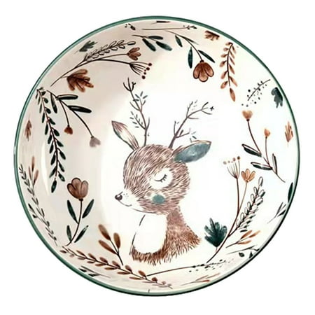 Ceramic Serving Bowl Anti-hot Dessert Salad Bowl Japanese Style Animal Pattern Bowl
Ceramic Serving Bowl Anti-hot Dessert Salad Bowl Japanese Style Animal Pattern Bowl