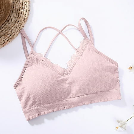 UoCefik Women Padded Bralette Wireless Bralettes for WomenComfort Criss Cross Crop Top
UoCefik Women Padded Bralette Wireless Bralettes for WomenComfort Criss Cross Crop Top