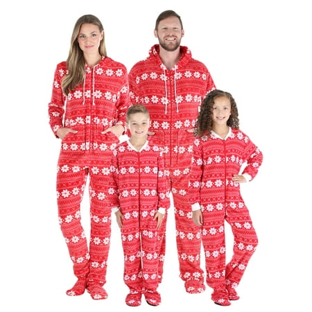 SleepytimePjs Family Matching Fleece Red Snowflake Onesie Hooded Footed Pajama
SleepytimePjs Family Matching Fleece Red Snowflake Onesie Hooded Footed Pajama