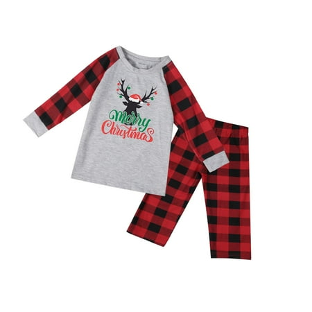 Matching Family Pajamas Christmas PJs Sets Letter And Plaid Cute Pattern Printed Long Sleeve Tee And Bottom Loungewear (Kid)
Matching Family Pajamas Christmas PJs Sets Letter And Plaid Cute Pattern Printed Long Sleeve Tee And Bottom Loungewear (Kid)