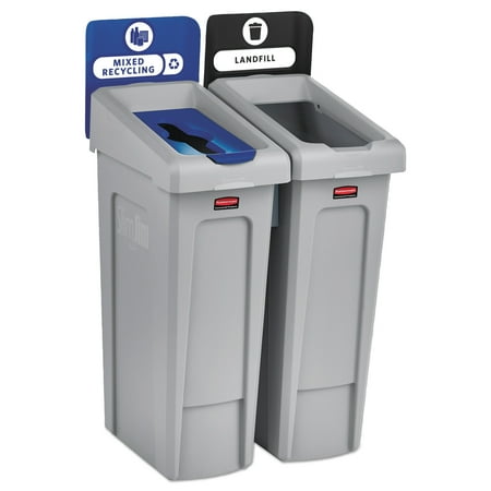 Rubbermaid Commercial RCP2007914 Slim Jim Recycling Station 1 Each Black Blue
Rubbermaid Commercial RCP2007914 Slim Jim Recycling Station 1 Each Black Blue
