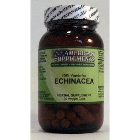 Echinacea Organic 420 mg American Supplements 90 VCaps