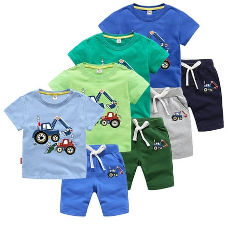 KYAIGUO 2PCS Toddler Kids Boys Cartoon Cotton T-Shirts and Shorts Set Baby Summer Shorts Set for 1-8 Years Old
KYAIGUO 2PCS Toddler Kids Boys Cartoon Cotton T-Shirts and Shorts Set Baby Summer Shorts Set for 1-8 Years Old