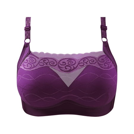 Qcmgmg Women s Push Up Support Comfort Minimizer Bras Full-Coverage Wireless Bra Plus Size 40
Qcmgmg Women s Push Up Support Comfort Minimizer Bras Full-Coverage Wireless Bra Plus Size 40