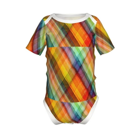 Adobk Abstract Watercolors Tartan Print Baby Climbing Clothes Jumpsuit Rompers Classic Rompers Child Short sleeve Bodysuits-3 Months
Adobk Abstract Watercolors Tartan Print Baby Climbing Clothes Jumpsuit Rompers Classic Rompers Child Short sleeve Bodysuits-3 Months