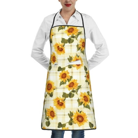 Lukts Light Green Plaid Sunflower Pattern Kitchen Apron Waterdrop Resistant Apron with adjustable Aprons for Women and Men with Pockets Cooking Apron
Lukts Light Green Plaid Sunflower Pattern Kitchen Apron Waterdrop Resistant Apron with adjustable Aprons for Women and Men with Pockets Cooking Apron