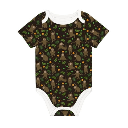 Matuu Sloth Doing Yoga for Baby Short-Sleeve Bodysuit Soft Cotton Comfortable and Breathable Perfect for Newborns and Infants
Matuu Sloth Doing Yoga for Baby Short-Sleeve Bodysuit Soft Cotton Comfortable and Breathable Perfect for Newborns and Infants