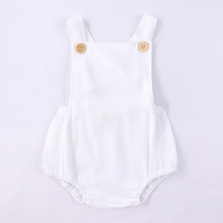 KONBECA Baby Boys Girls Rompers Infants Pure Cotton Coverall Baby Sleeveless Suspenders Jumpsuit Casual Bodysuit Romper Outfits (3-24 Months)
KONBECA Baby Boys Girls Rompers Infants Pure Cotton Coverall Baby Sleeveless Suspenders Jumpsuit Casual Bodysuit Romper Outfits (3-24 Months)