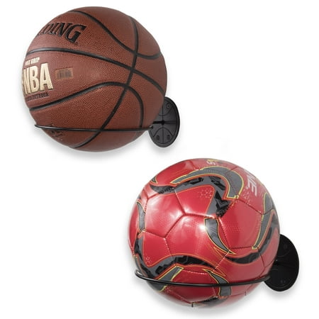 Wallniture Sporta Metal Ball Holder Wall Mount Black Basketball Rack Soccer Volleyball Storage Garage Kids Room Organization Black Set of 2
Wallniture Sporta Metal Ball Holder Wall Mount Black Basketball Rack Soccer Volleyball Storage Garage Kids Room Organization Black Set of 2