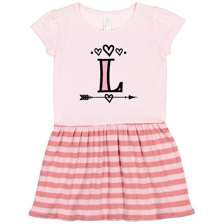 Inktastic Letter L Monogram Tribal Arrow Gift Toddler Girl Dress