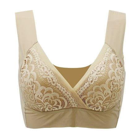 Follure Sports Bras For Women Women s Sexy Air Permeable Extra Support Wirefree Lace Bra Beige 3XL
Follure Sports Bras For Women Women s Sexy Air Permeable Extra Support Wirefree Lace Bra Beige 3XL