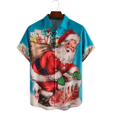 MLFU Christmas Hawaiian Shirts for Men Short Sleeve Beach Shirt Floral Casual Button Down Shirts
MLFU Christmas Hawaiian Shirts for Men Short Sleeve Beach Shirt Floral Casual Button Down Shirts