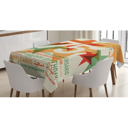 Ambesonne Vintage Tablecloth Rectangular Table Cover Worldwide Greetings 52 x70 Multicolor
Ambesonne Vintage Tablecloth Rectangular Table Cover Worldwide Greetings 52 x70 Multicolor