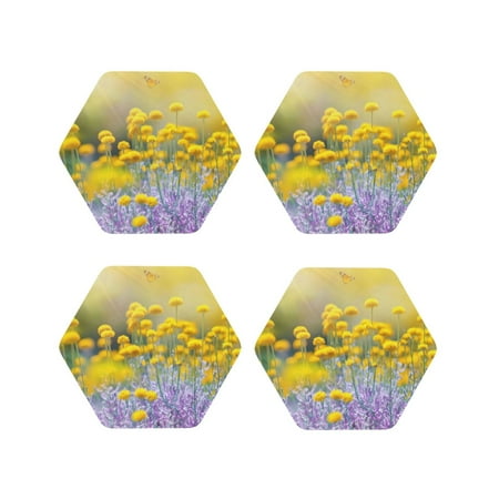 Tideii Flowers And Butterflies for Leather Coasters 4 Pieces Anti-fouling and Anti-scalding Decorative Coasters Suitable for Restaurants Kitchens Coffee Shops-Hexagon
Tideii Flowers And Butterflies for Leather Coasters 4 Pieces Anti-fouling and Anti-scalding Decorative Coasters Suitable for Restaurants Kitchens Coffee Shops-Hexagon