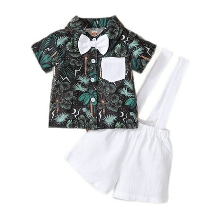 Baby Boy Clothes 9 Months Baby Boys Summer Short Outfit Sets 12 Months Short Sleeve Leaf Prints Tops Suspender Shorts 2PCS Set Green
Baby Boy Clothes 9 Months Baby Boys Summer Short Outfit Sets 12 Months Short Sleeve Leaf Prints Tops Suspender Shorts 2PCS Set Green