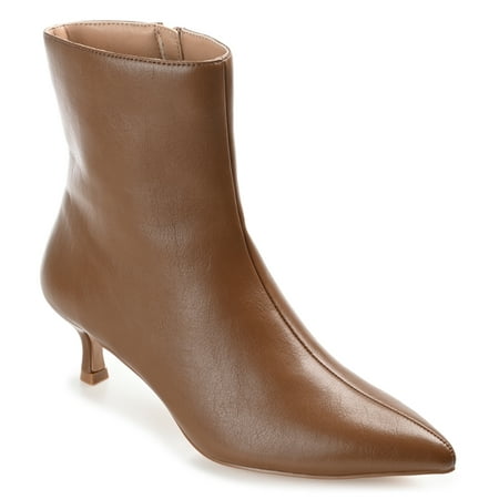 Journee Collection Womens Arely Pointed Toe Kitten Heel Ankle Booties