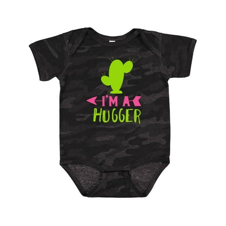Inktastic I m A Hugger Cactus Arrow - Green Pink Gift Baby Boy or Baby Girl Bodysuit