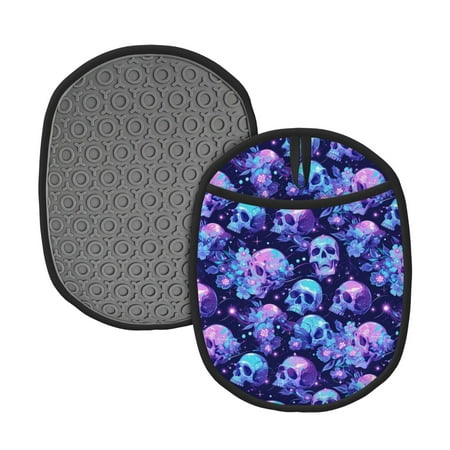 Naloa crystal Skull flower star Silicone Pot Holders Oven Mitts Heat Resistant Hot Pads Non Slip Pot Holder for Kitchen Baking and Cooking 9.4 x 7.5 Inches
Naloa crystal Skull flower star Silicone Pot Holders Oven Mitts Heat Resistant Hot Pads Non Slip Pot Holder for Kitchen Baking and Cooking 9.4 x 7.5 Inches