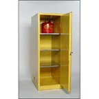 Eagle 1946 Flammable Liquid Storage Cabinets - Yellow One Door Manual Three Shelves