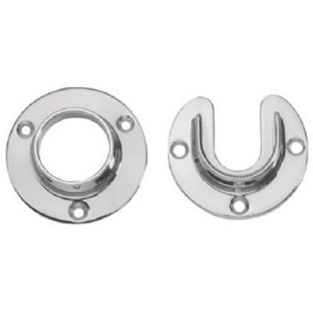 Lido Designs LB-10-505SET Steel Closet Flange Set- Chrome - 1.31 in.
